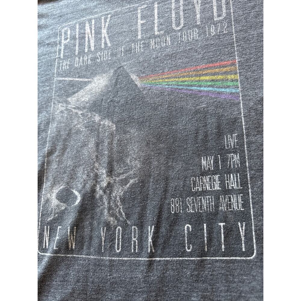 Pink Floyd Dark Side of the Moon New York Liquid Blue Heather Black M T-shirt - Picture 3 of 6